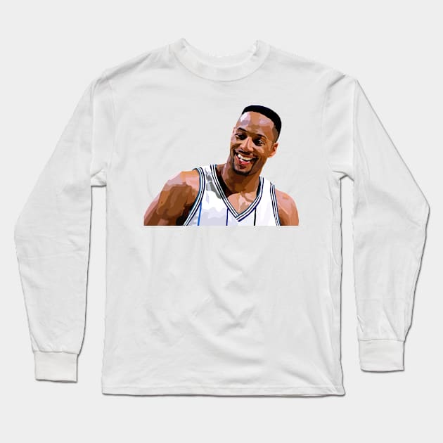 Alonzo Mourning | Charlotte Hornets Long Sleeve T-Shirt by ActualFactual